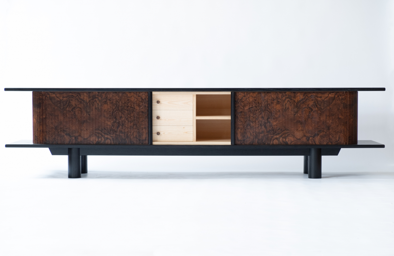 Tambour TV console Matthew Coutts